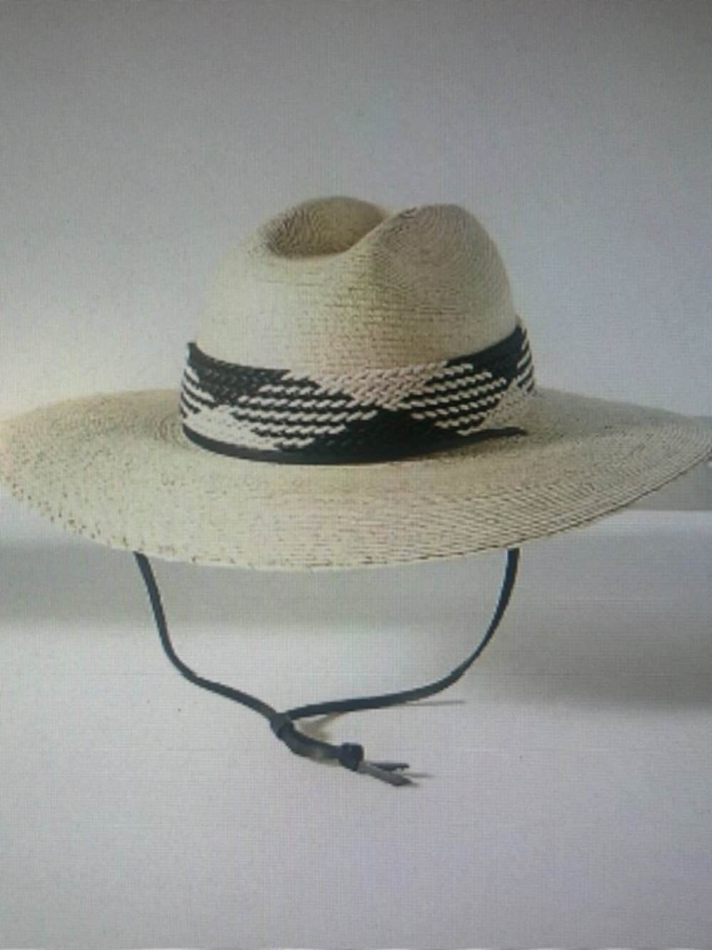 ASN x Anthropologie Front- Adjustable Strap Straw Rancher Wide Brim Hat NWT